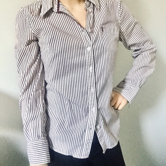 Jacob Wrinkle Resistant Pin Stripe  Button Up - Picture 3 of 4